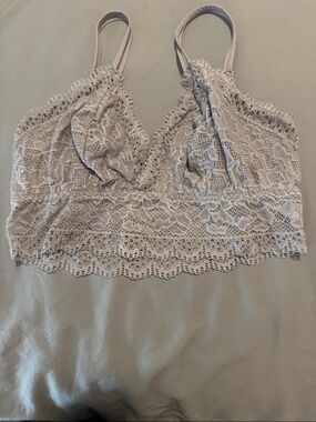 Soma Lace Bralette in Light Taupe